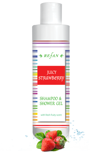 Shampoo-shower gel Juicy Strawberry - REFAN