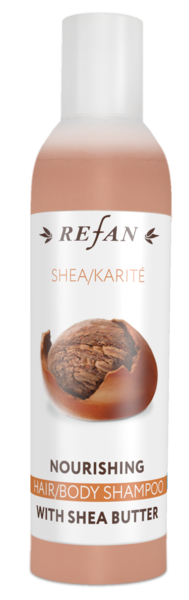 Nourishing hair/body shampoo Shea/Karité 250ml. - REFAN