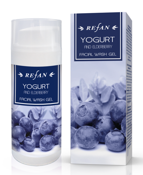 Facial wash gel Yogurt and Еlderberry 100ml. - REFAN