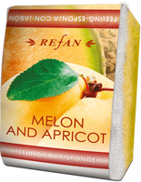 Peeling soap sponge Melon and apricot - REFAN
