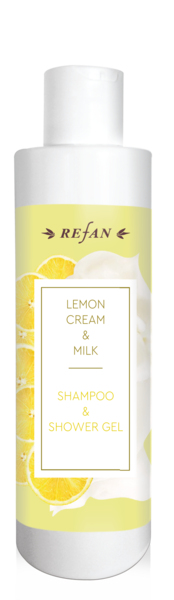 Shampoo and shower gel Lemon cream and Milk 250ml. - REFAN