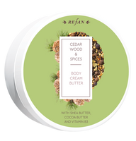 Body cream butter Cedar wood and Spices 200ml. - REFAN