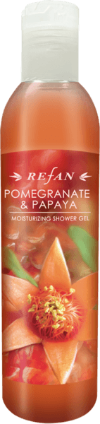 Moisturizing shower gel Pomegranate and papaya - REFAN