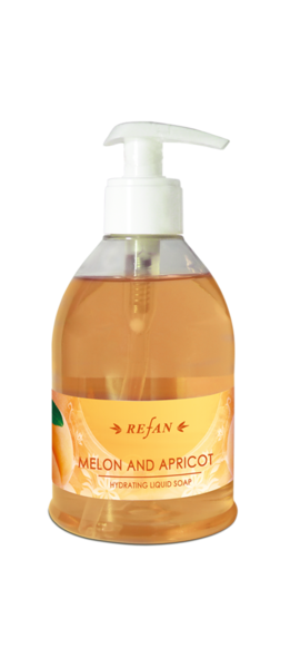Liquid soap Melon and Apricot 330ml. - REFAN
