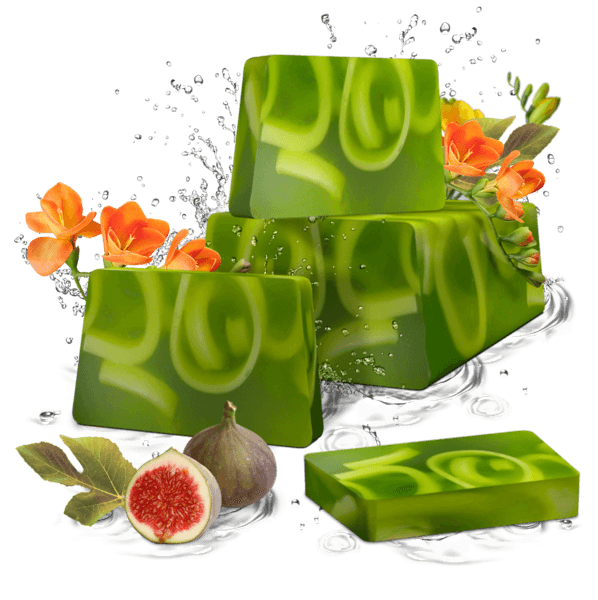 Handmade Glycerin soap Fig & Freesia 1kg. - REFAN