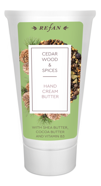 Hand cream butter Cedar wood and Spices 75ml. - REFAN