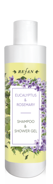 Shampoo and shower gel Eucalyptus and Rosemary 250ml. - REFAN