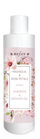 Shampoo and shower gel Magnolia and Rose petals 250ml. - REFAN