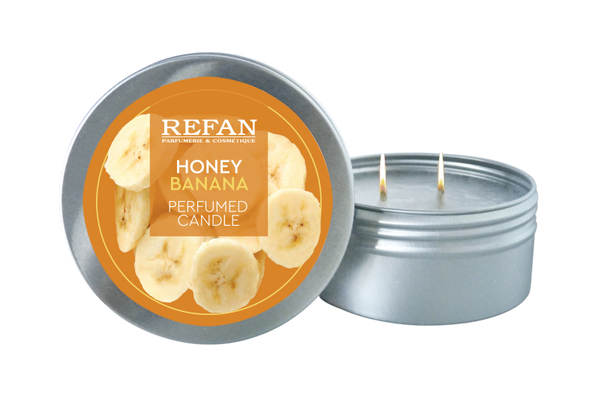 Perfumed candle in box Honey Banana - REFAN