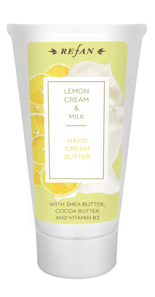 Hand cream Lemon cream and Milk 75ml. - REFAN